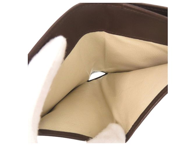 Bulgari Portafoglio bi-fold Bvlgari Cycladi in pelle marrone - vista 7