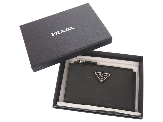 Prada Saffiano Leather Card Case Black - view 2