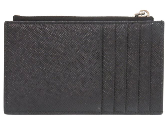 Prada Saffiano Leather Card Case Black - view 3