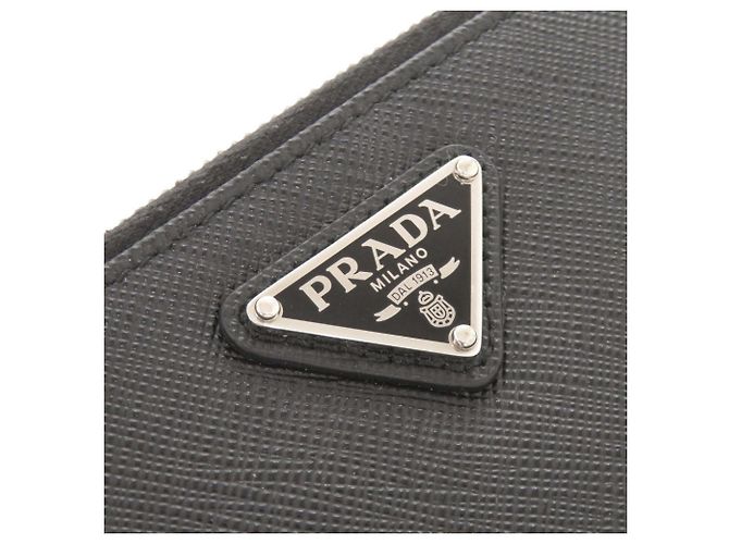 Prada Saffiano Leather Card Case Black - view 7