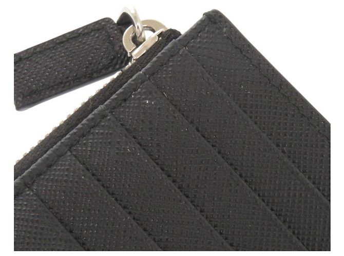 Prada Saffiano Leather Card Case Black - view 9