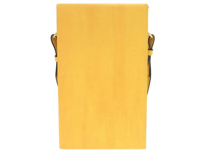 Borsa a tracolla Fendi in pelle gialla Giallo - vista 2