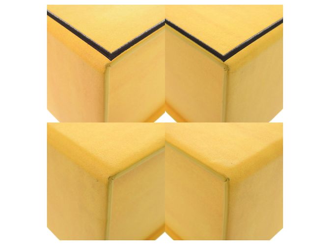 Borsa a tracolla Fendi in pelle gialla Giallo - vista 4