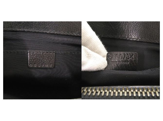 Céline Bolsa Celine Boogie em couro preto - vista 10