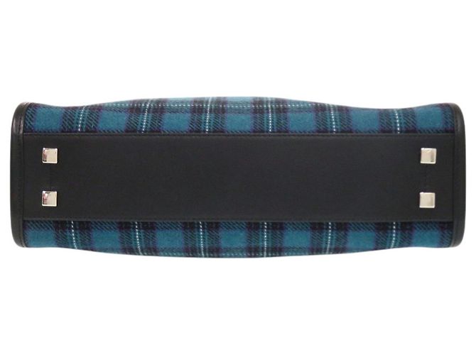 Borsa Jimmy Choo N S Tote M Tartan Check Blue da uomo Nero - vista 3