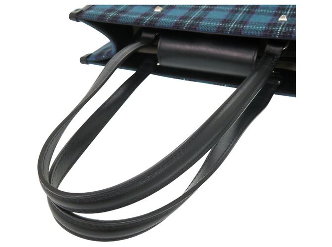 Borsa Jimmy Choo N S Tote M Tartan Check Blue da uomo Nero - vista 6