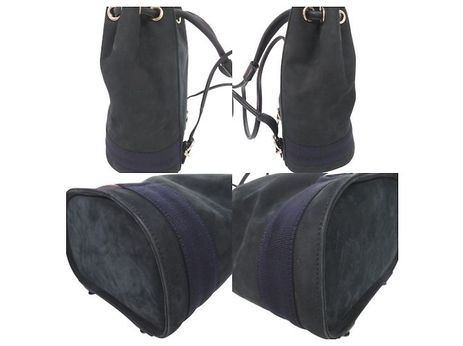 Borsa a tracolla Salvatore Ferragamo Vara in camoscio Navy Blu navy - vista 8