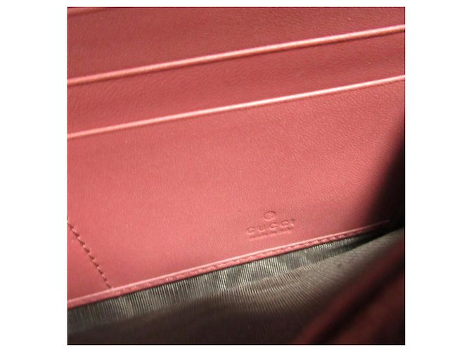 Portafoglio lungo bi-fold Gucci GG Blooms Rosso Beige - vista 9