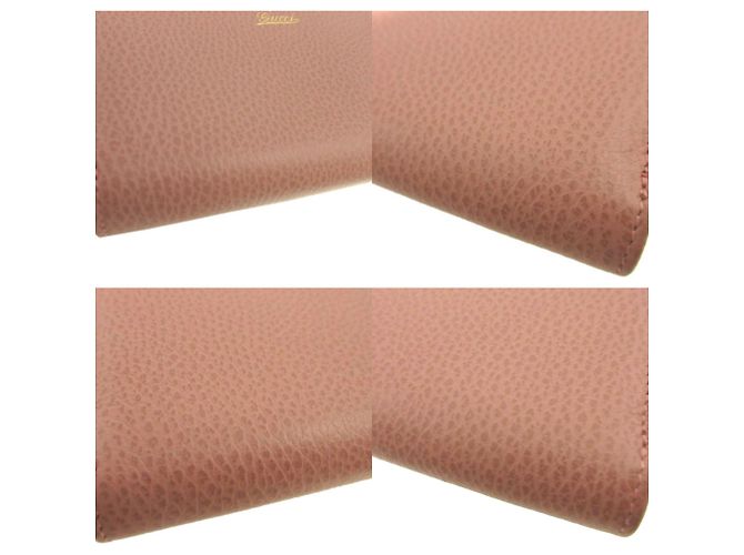 Gucci Pink Leather Bi-Fold Wallet - view 6