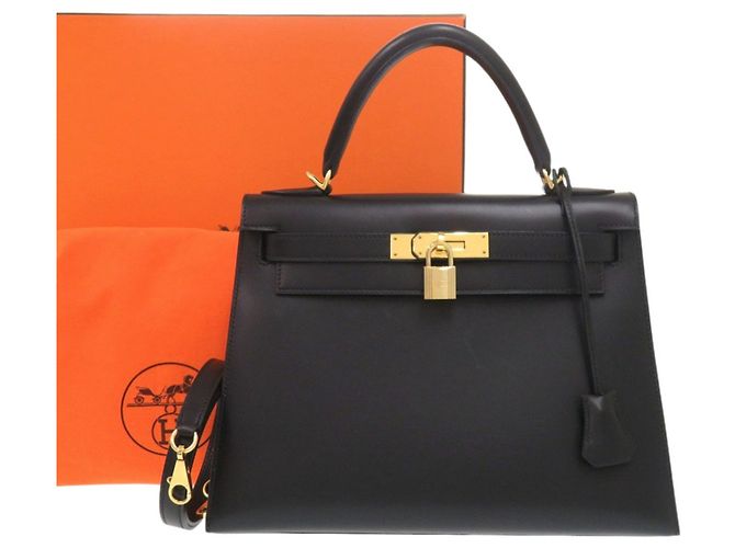 Hermès Borsa Hermes Kelly 28 Nero - vista 2