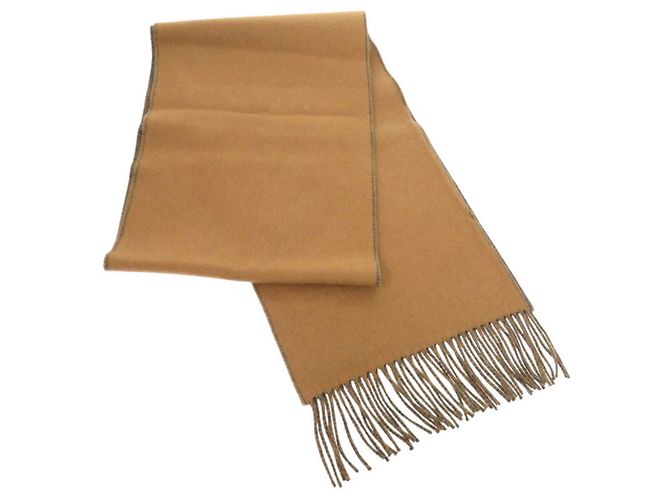 Hermès Cachecol de cashmere Hermes H Puzzle Marrom - vista 3