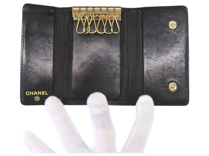 Portachiavi Chanel Coco Mark Nero - vista 5