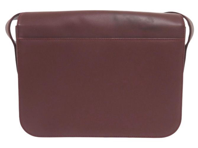 Borsa a tracolla Cartier Must Line in pelle Bordeaux Bordò - vista 2