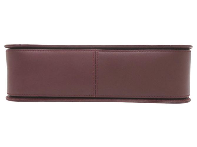 Borsa a tracolla Cartier Must Line in pelle Bordeaux Bordò - vista 3