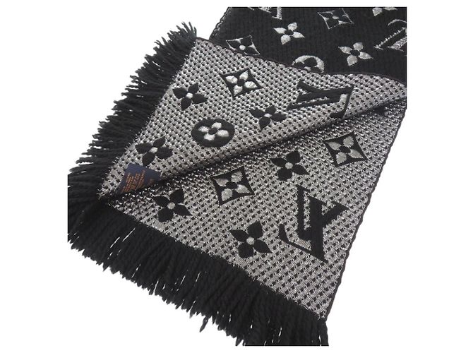 Louis Vuitton Echarpe Logomania Shine Scarf Negro - vista 4