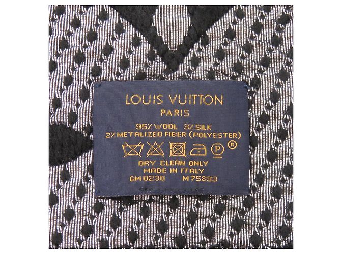 Louis Vuitton Echarpe Logomania Shine Scarf Negro - vista 5