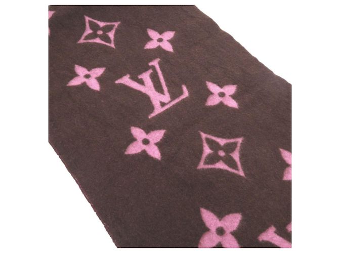 Louis Vuitton Echarpe Reykjavik Cashmere Shawl Braun Pink - Ansicht 6