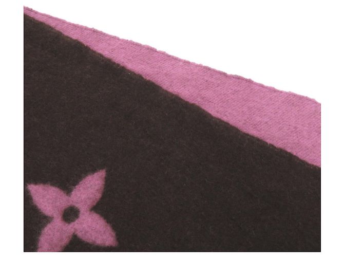 Louis Vuitton Echarpe Reykjavik Cashmere Shawl Braun Pink - Ansicht 7