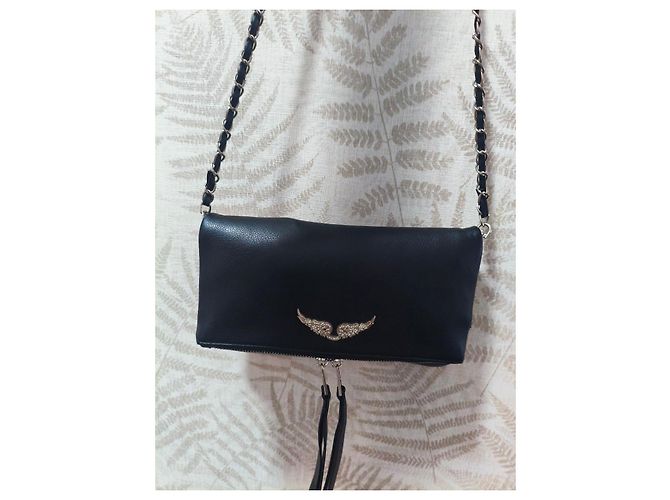 Borsa a tracolla Zadig & Voltaire in pelle nera Ali d'Angelo Nero - vista 9
