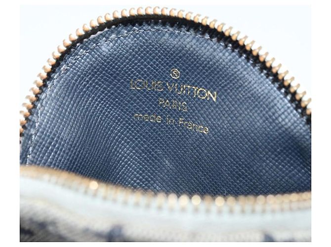 Monedero redondo Louis Vuitton Mini Lin Azul - vista 6