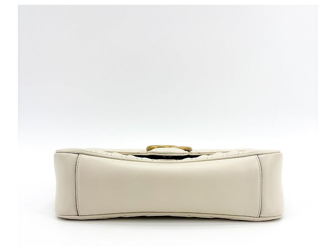 Gucci GG Marmont Patent Small Bianco - vista 5