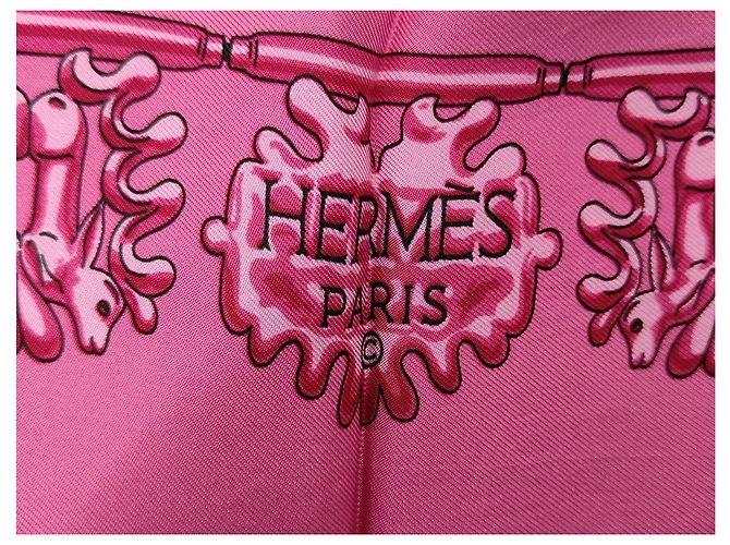Hermès Hermes Carré 90 Silk multicolor 90 x 90 Pink - Ansicht 7