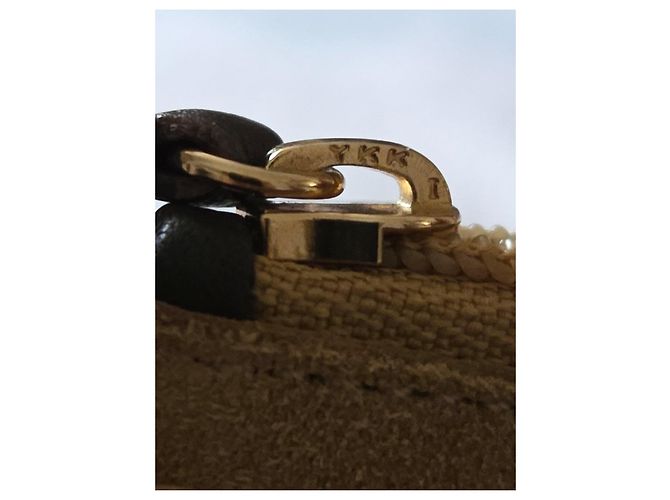 Pochette Piatta Loewe Anagram in Camoscio Marrone chiaro - vista 6