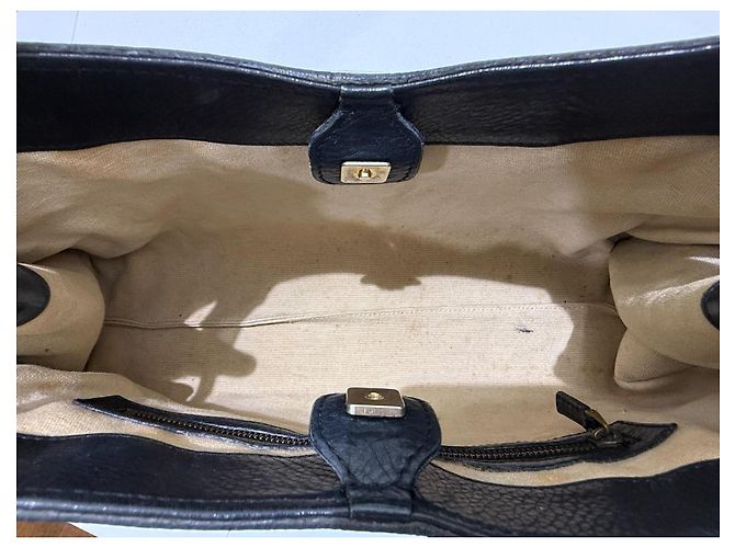 Bolsa Gucci Bamboo Top Handle Couro Preto - vista 11