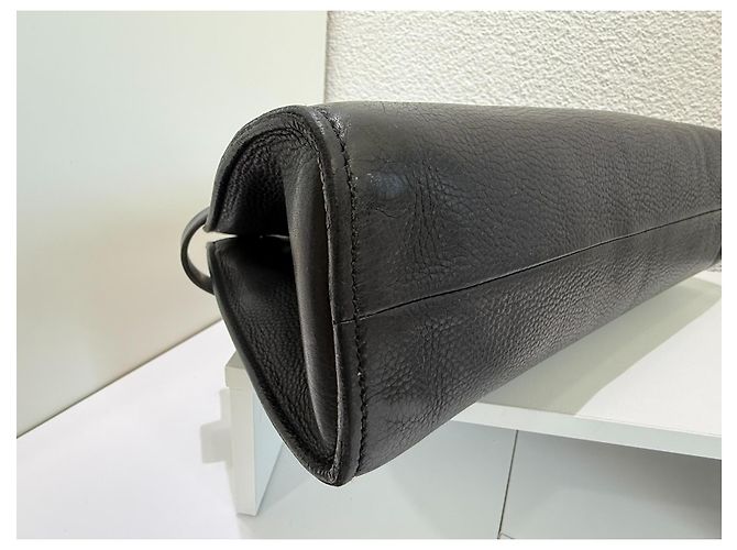 Bolsa Gucci Bamboo Top Handle Couro Preto - vista 7
