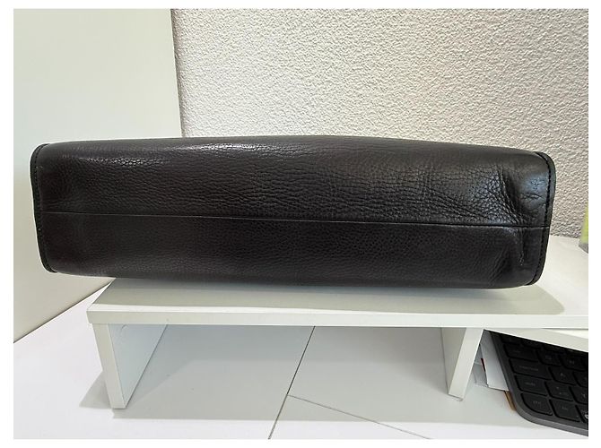 Bolsa Gucci Bamboo Top Handle Couro Preto - vista 8