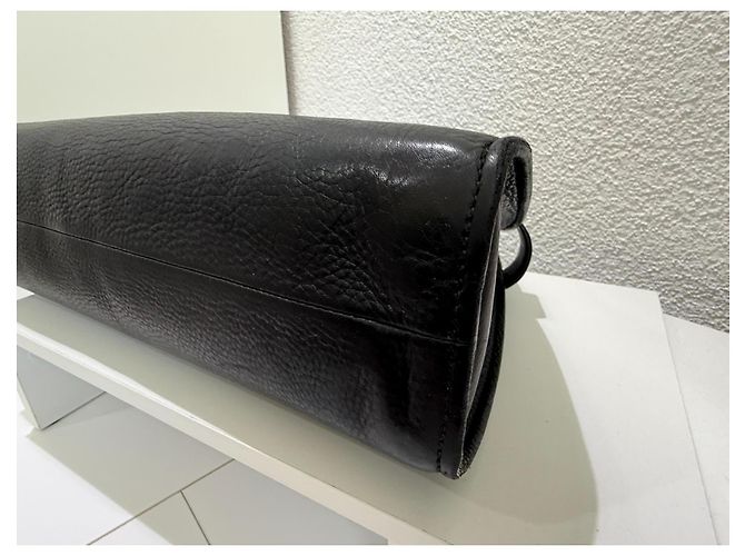 Bolsa Gucci Bamboo Top Handle Couro Preto - vista 9
