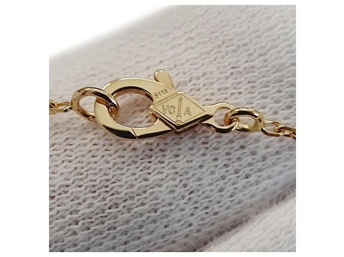 Collana Vintage Alhambra Van Cleef & Arpels D'oro - vista 10