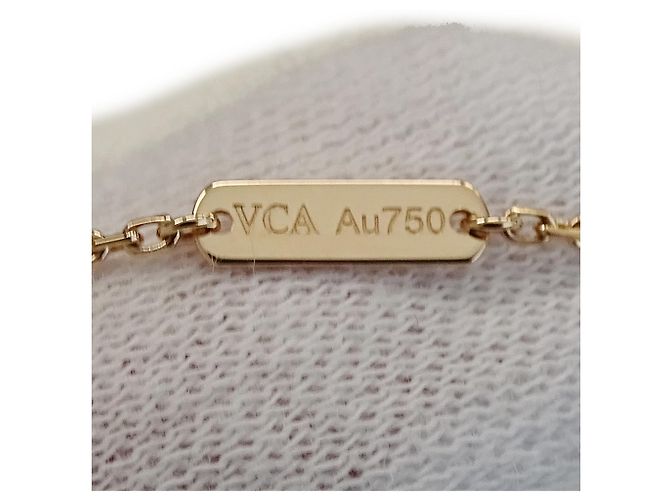Collana Vintage Alhambra Van Cleef & Arpels D'oro - vista 9