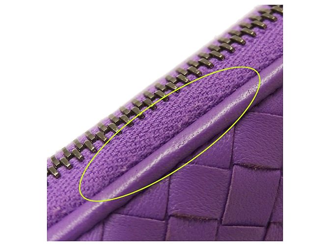 Portafoglio lungo Bottega Veneta viola Porpora - vista 11