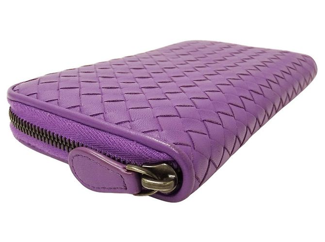 Portafoglio lungo Bottega Veneta viola Porpora - vista 3