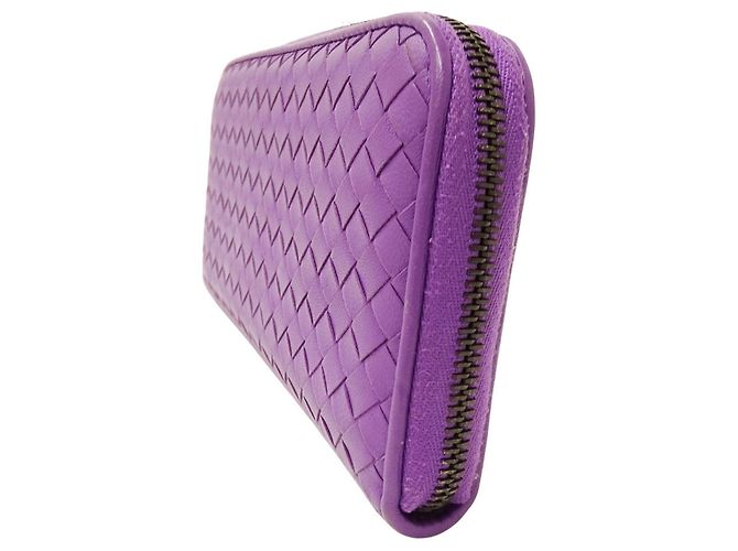 Portafoglio lungo Bottega Veneta viola Porpora - vista 4