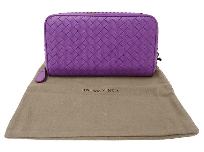 Portafoglio lungo Bottega Veneta viola Porpora - vista 5