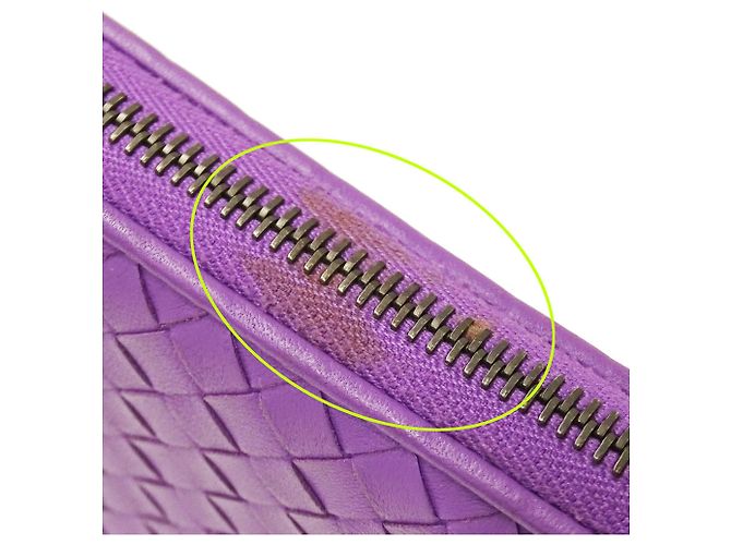 Portafoglio lungo Bottega Veneta viola Porpora - vista 9