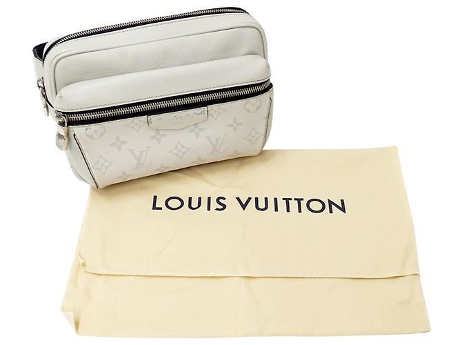 Borsa a tracolla Louis Vuitton Taigarama Bianco - vista 12