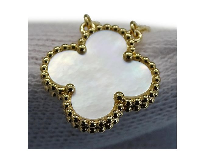 Van Cleef & Arpels Vintage Alhambra Halskette Golden - Ansicht 13
