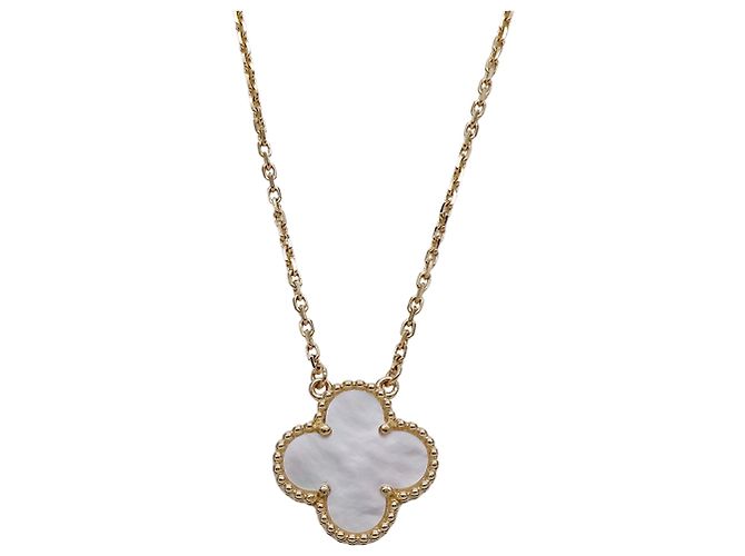 Van Cleef & Arpels Vintage Alhambra Halskette Golden - Ansicht 2