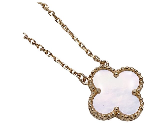 Van Cleef & Arpels Vintage Alhambra Halskette Golden - Ansicht 4