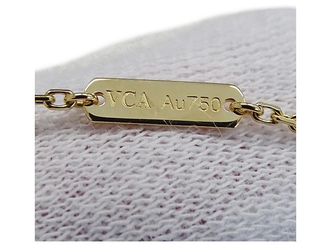Van Cleef & Arpels Vintage Alhambra Halskette Golden - Ansicht 9