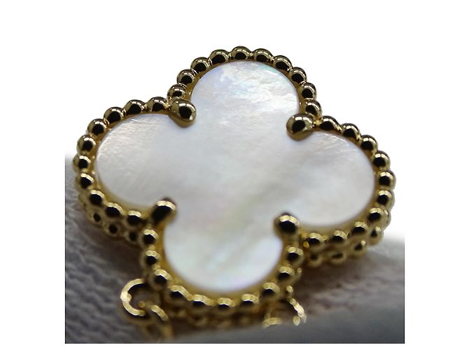 Van Cleef & Arpels Vintage Alhambra Halskette Golden - Ansicht 14