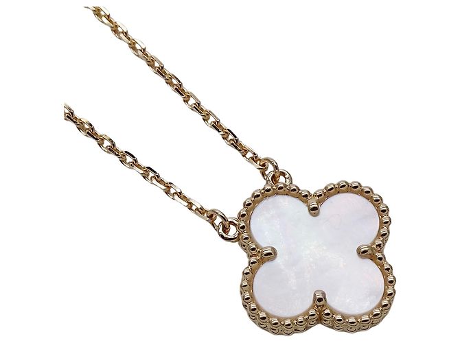 Van Cleef & Arpels Vintage Alhambra Halskette Golden - Ansicht 4
