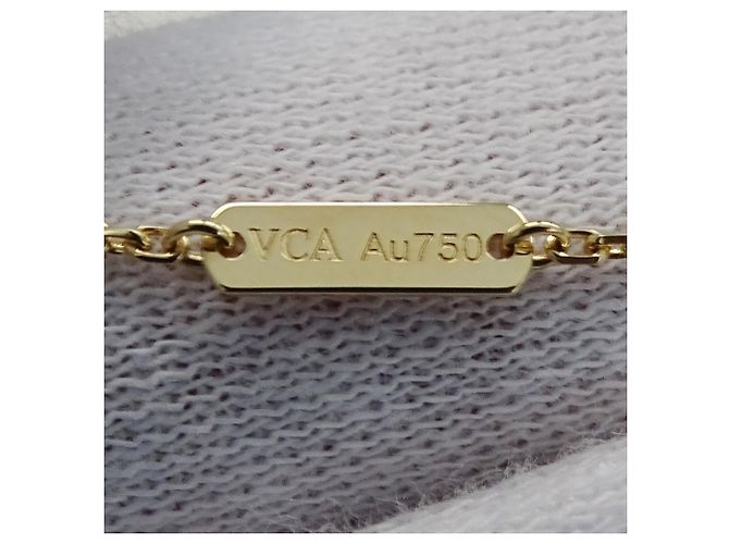 Van Cleef & Arpels Vintage Alhambra Halskette Golden - Ansicht 9