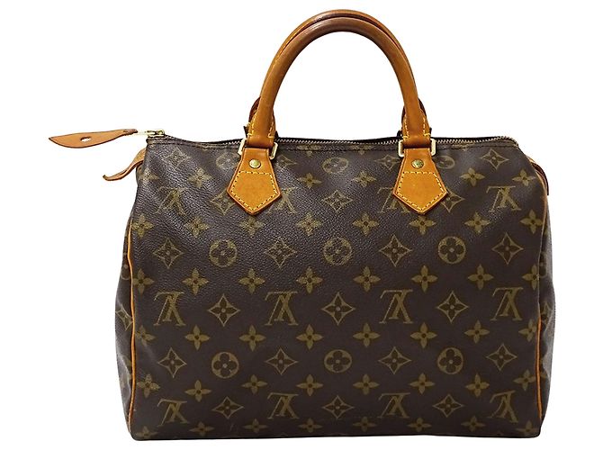 Speedy Borsa Louis Vuitton Monogram Marrone Monogramma - vista 2