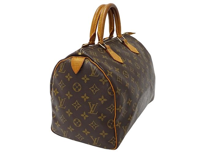 Speedy Borsa Louis Vuitton Monogram Marrone Monogramma - vista 4