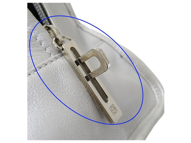 Borsa a mano Loewe Amazona 28 Argento - vista 13