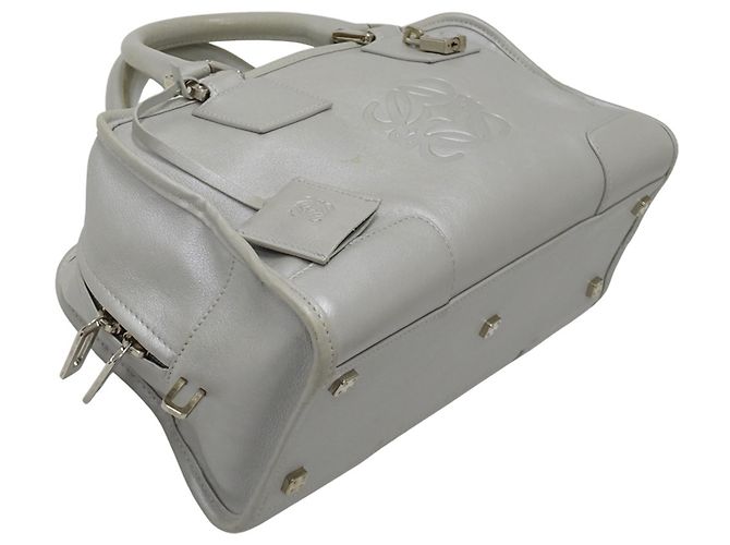 Borsa a mano Loewe Amazona 28 Argento - vista 4